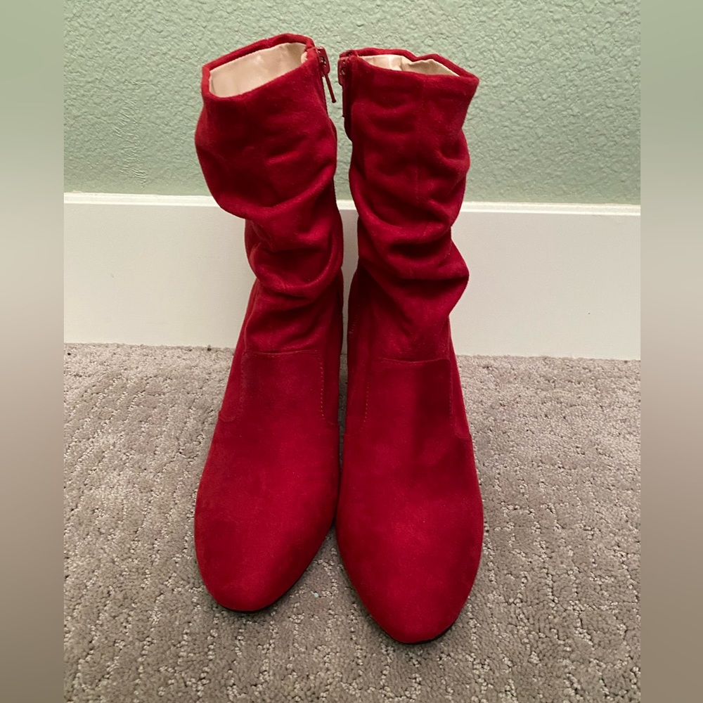 Faux Suede short slouch Boots